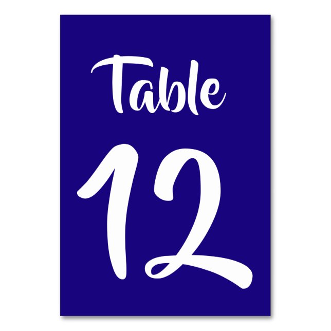Tarjeta Real de Tabla de Fondo Azul (Anverso)