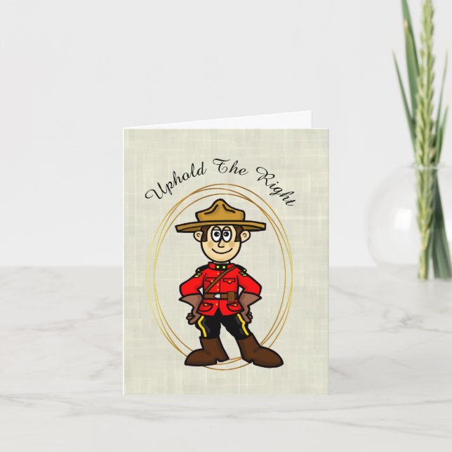 Tarjeta Real del Día de la Policía Montada de Cana (Anverso)