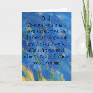 Tarjeta real del día de padre