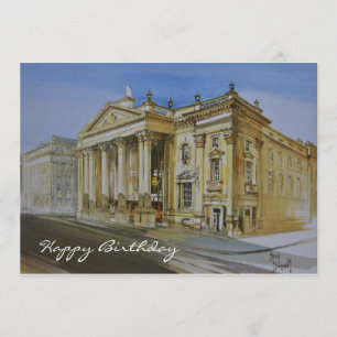 Tarjeta real del feliz cumpleaños de Newcastle del