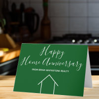Real Estate Feliz Hogar Aniversario Personalizado 
