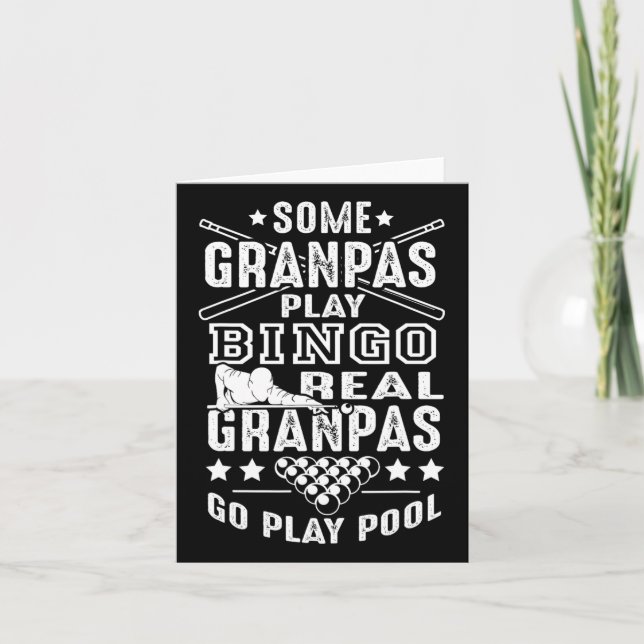 Tarjeta Real Grandpas Play Pool (Anverso)