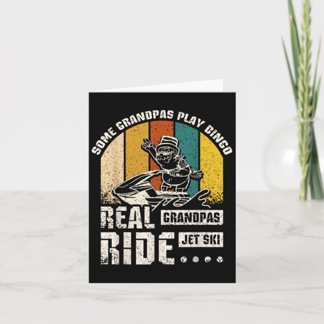 Tarjeta Real Grandpas Ride Jet Ski (Anverso)