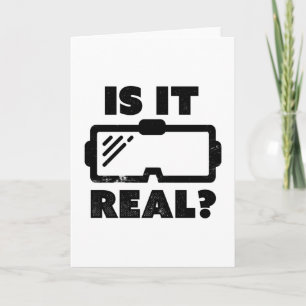 Tarjeta Realidad virtual VR Gamer Gift Es real