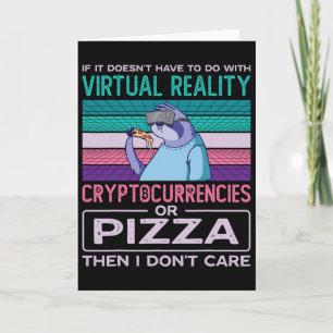 Tarjeta Realidad Virtual Vr Realidad Aumentada Ar Pizza Ad