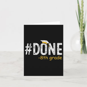 Tarjeta Realizado 8º Grado Graduación Regalos Octavo Grado