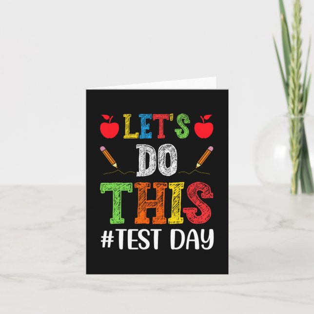 Tarjeta Realizar este Test Day Motivation Testing Teachstu (Anverso)