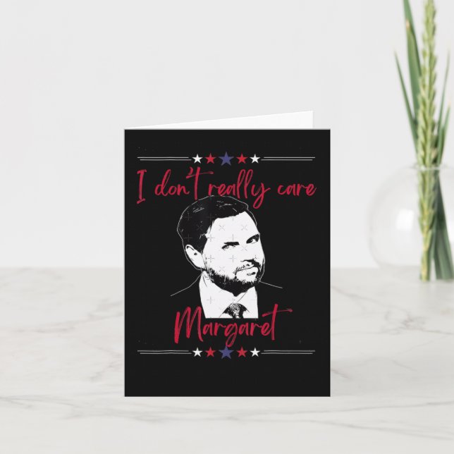 Tarjeta Realmente no me importa Margaret Jd Vance 1 (Anverso)