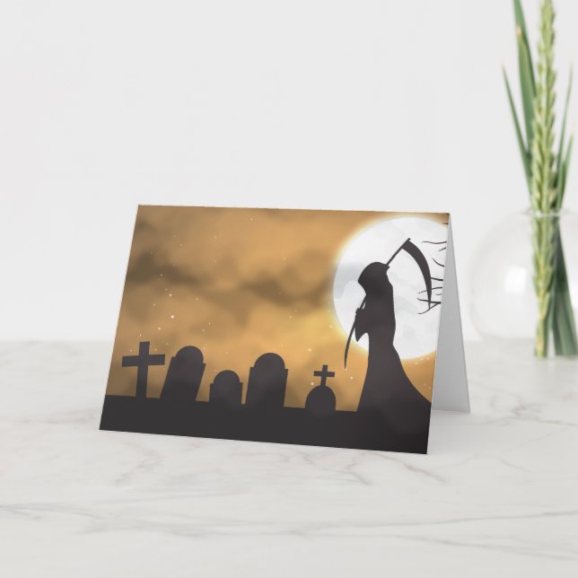 Tarjeta Reaper Halloween (Anverso)