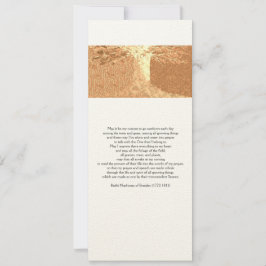Tarjeta Reb Nachman's Prayer de 4" x 9.25" con sob