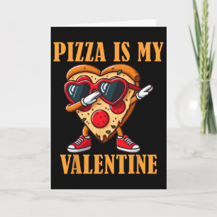 Tarjeta Rebanada de pizza divertida para solteros haciendo