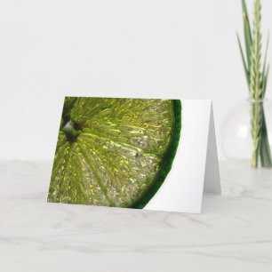 Tarjeta Rebanada revestida de la cal del azúcar