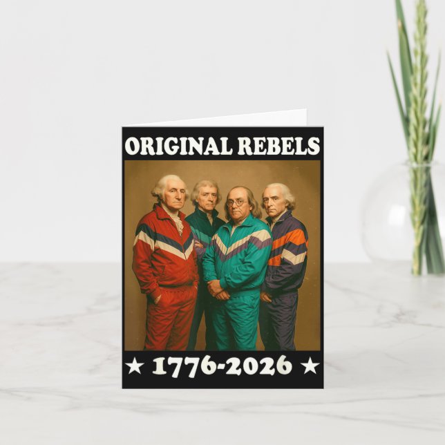 Tarjeta Rebeldes Originales 17762026 Padres Fundadores Div (Anverso)