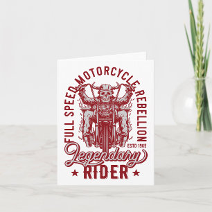 Tarjeta Rebelión de Motocicletas a Toda Velocidad