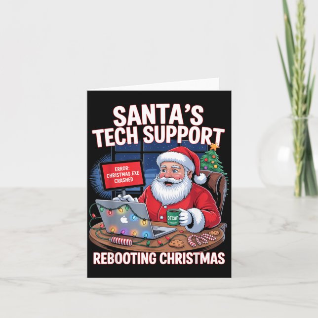 Tarjeta Rebooting Support Santa Tech s Joke (Anverso)