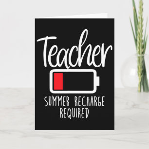 Tarjeta Recarga de verano del profesor requerida último dí