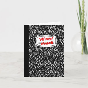 Tarjeta Recepción a bordo del cuaderno de los comp