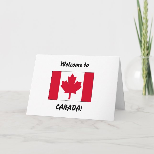 Tarjeta Recepción a Canadá (Anverso)