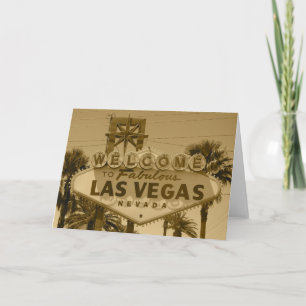 Tarjeta Recepción a Las Vegas fabuloso