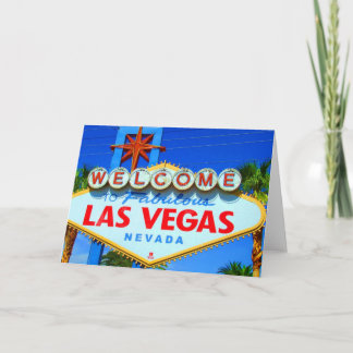 Tarjeta Recepción al Rótulo de Las Vegas
