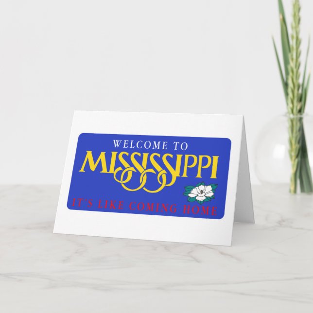 Tarjeta Recepción señal de tráfico de Mississippi - los (Anverso)