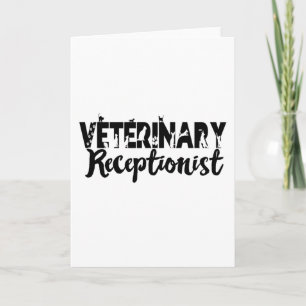 Tarjeta Recepcionista Veterinario