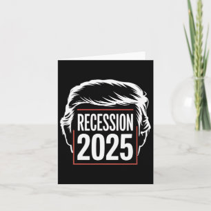 Tarjeta Recesión 2025 gracias a Trump irónico cómico