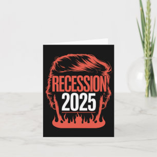 Tarjeta Recesión 2025 gracias a Trump irónico cómico