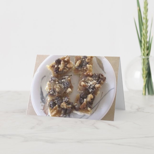 Tarjeta Receta de Buttertart (Anverso)