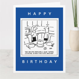 Tarjeta Receta dijo que se debe después de cocinar Persona