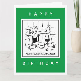 Tarjeta Receta dijo que se debe después de cocinar Persona