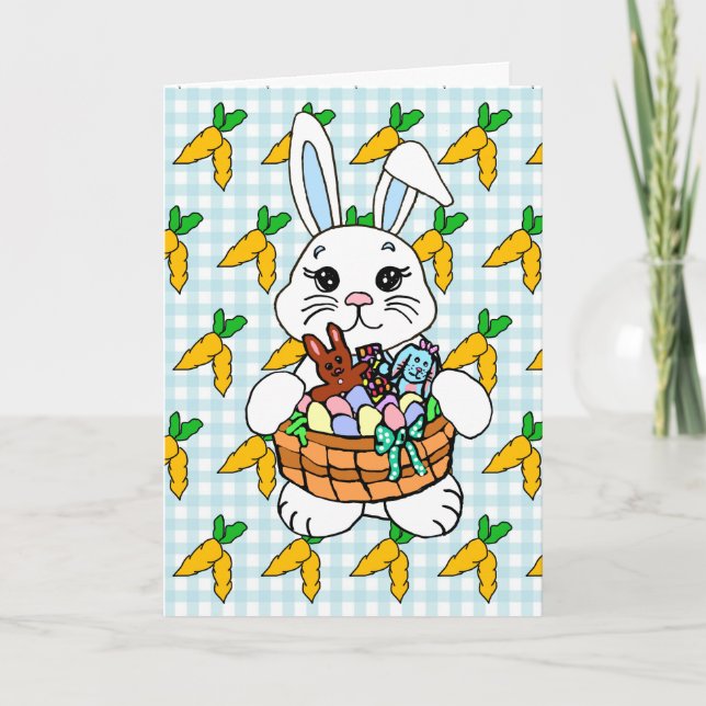 Tarjeta Receta personalizada de Feliz Pascua y Huevos Rell (Anverso)