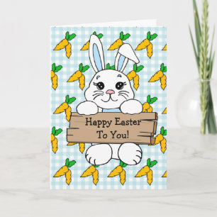 Tarjeta Receta personalizada de Feliz Pascua y huevos rell