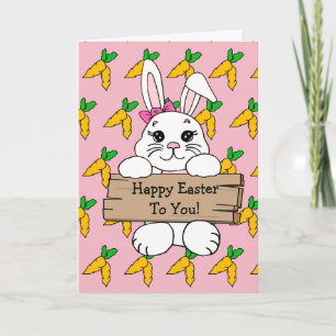 Tarjeta Receta personalizada de Feliz Pascua y huevos rell