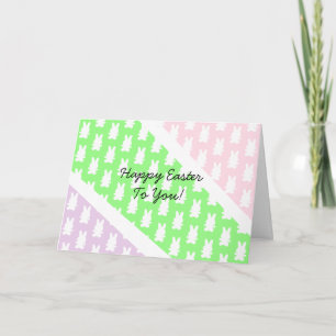 Tarjeta Receta personalizada de pascua feliz y huevos perd