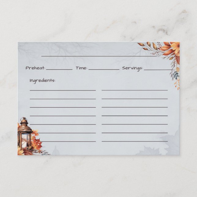 Tarjeta recetaria básica fácil de usar (Anverso)