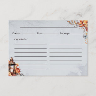 Tarjeta recetaria básica fácil de usar