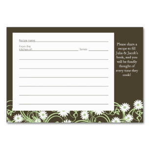 Tarjeta recetaria Daisy Tea Fiesta