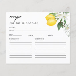 Tarjeta recetaria principal para la ducha de brida