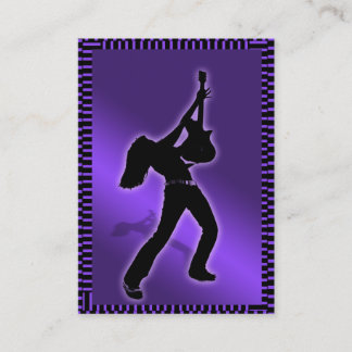 Tarjeta rechoncha "majestuosa" púrpura