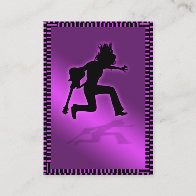 Tarjeta rechoncha "majestuosa" rosada (Anverso)