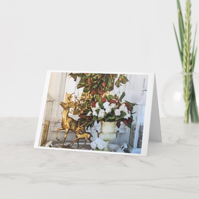 TARJETA RECIBIMIENTOS DE NAVIDAD Y REUNIONES DE AÑO NUEVO  (Anverso)