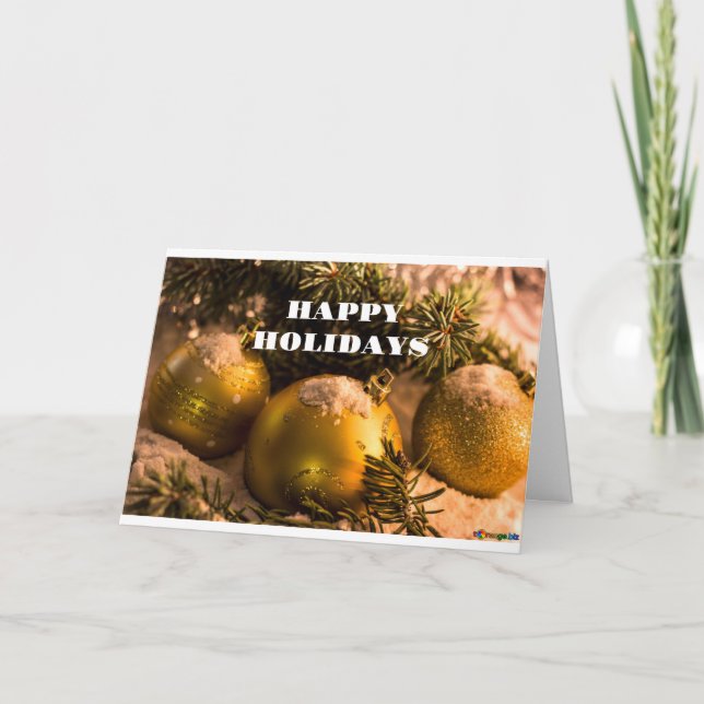 TARJETA ¡RECIBIMIENTOS PARA LA TEMPORADA/FELIZ AÑO NUEVO T (Anverso)