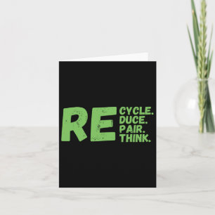 Tarjeta Reciclar Reducir Reparación Repensar el Activismo