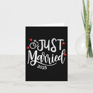 Tarjeta Recién Casado 2025 - Anillos Bodas De Novia Y Groo