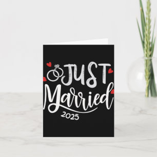 Tarjeta Recién Casado 2025 - Anillos Bodas De Novia Y Groo