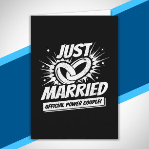 Tarjeta Recién casado - Boda pareja de luna de miel - reci