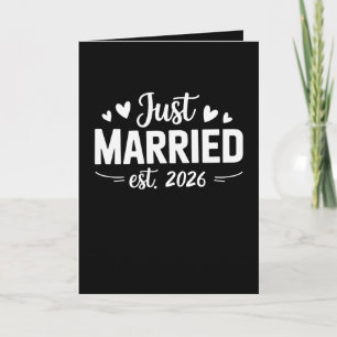 Tarjeta Recién Casados Est 2026 Fiesta de Boda Esposa Mari