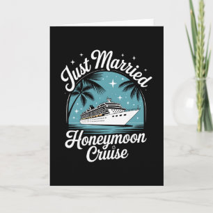 Tarjeta Recién Casados Luna de Miel Crucero Vacaciones Coi