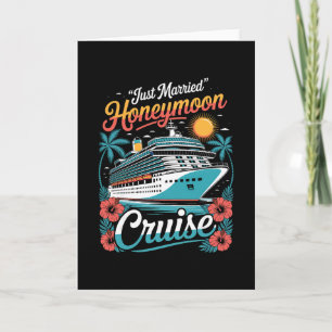 Tarjeta Recién Casados Luna de Miel Crucero Vacaciones Coi